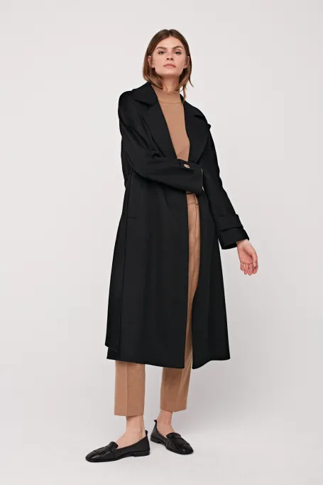 Cămașă neagră 100% casmir Izabelle Luxury Line