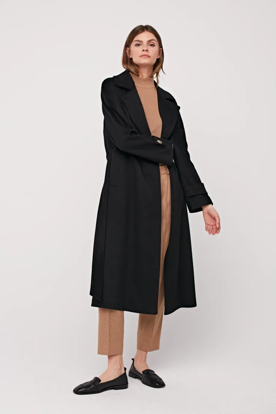 Cămașă neagră 100% casmir Izabelle Luxury Line Cămașă neagră 100% casmir Izabelle Luxury Line