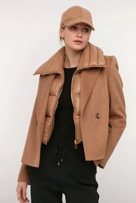 Jachetă din lână cămilă 100% lână de cămilă