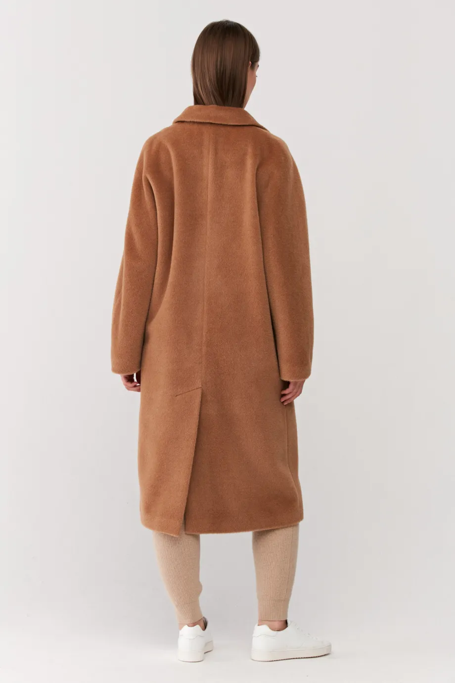 Palton din lana de alpaca camel Palton din lana de alpaca camel