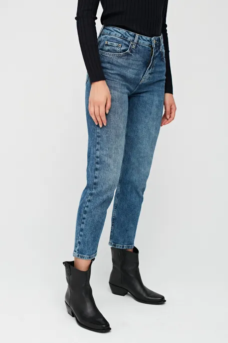 Pantofi din piele cu vârful pătrat