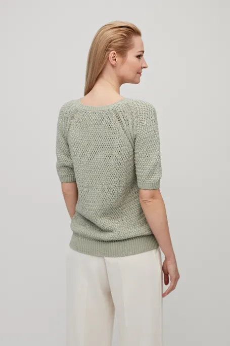 Buzunar de bumbac cu mâneci scurte