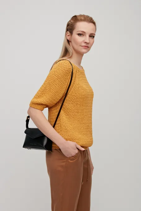 Buzunar de bumbac cu mâneci scurte