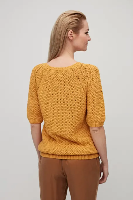 Buzunar de bumbac cu mâneci scurte