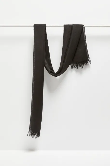 Fular negru din casmir