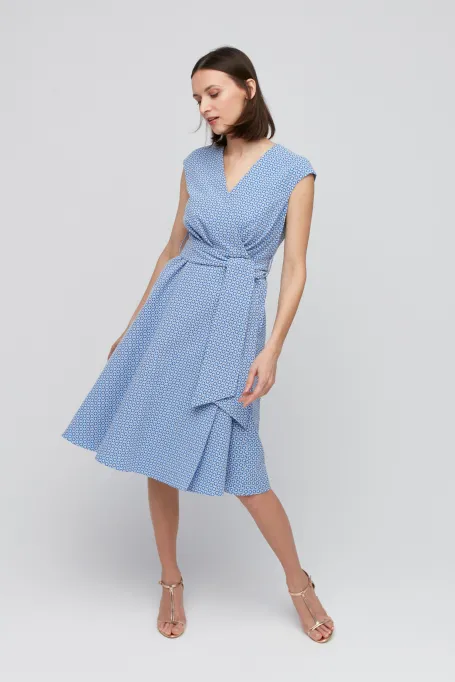 Rochie albastră tip plic