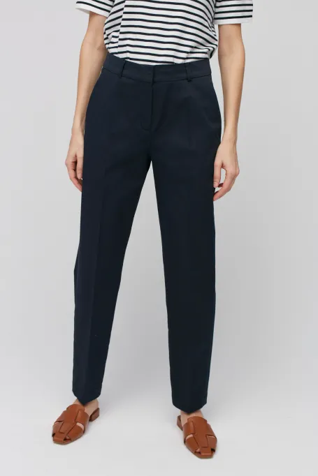 Pantaloni albaștri din bumbac