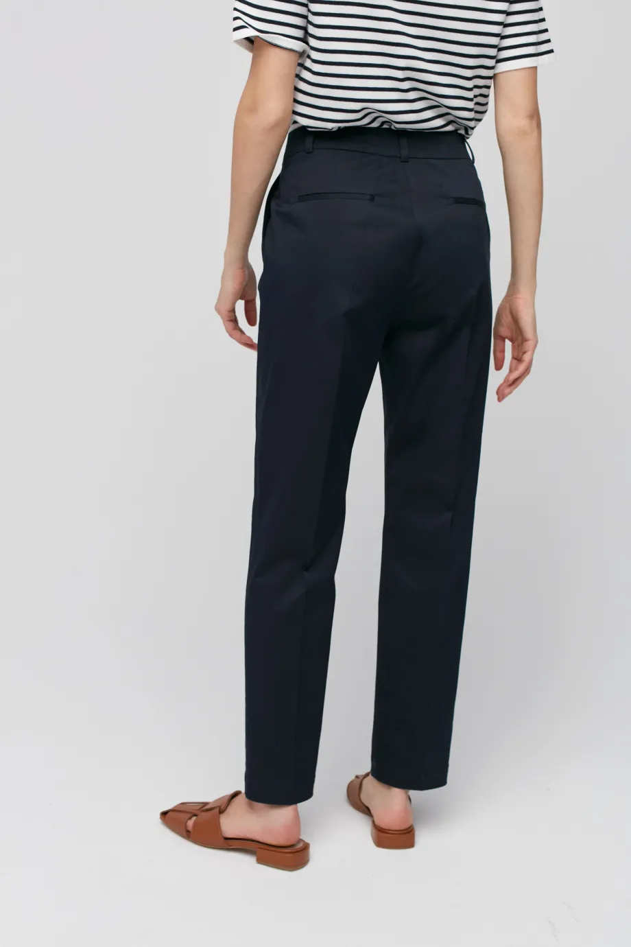 Pantaloni albaștri din bumbac Pantaloni albaștri din bumbac