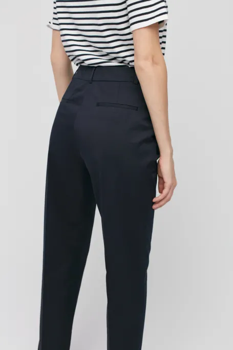 Pantaloni albaștri din bumbac