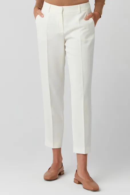 Pantaloni eleganți albi Lotto