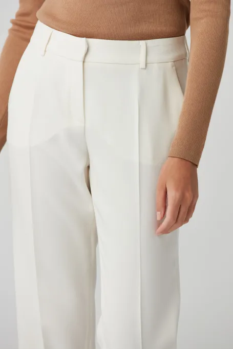 Pantaloni eleganți albi Lotto