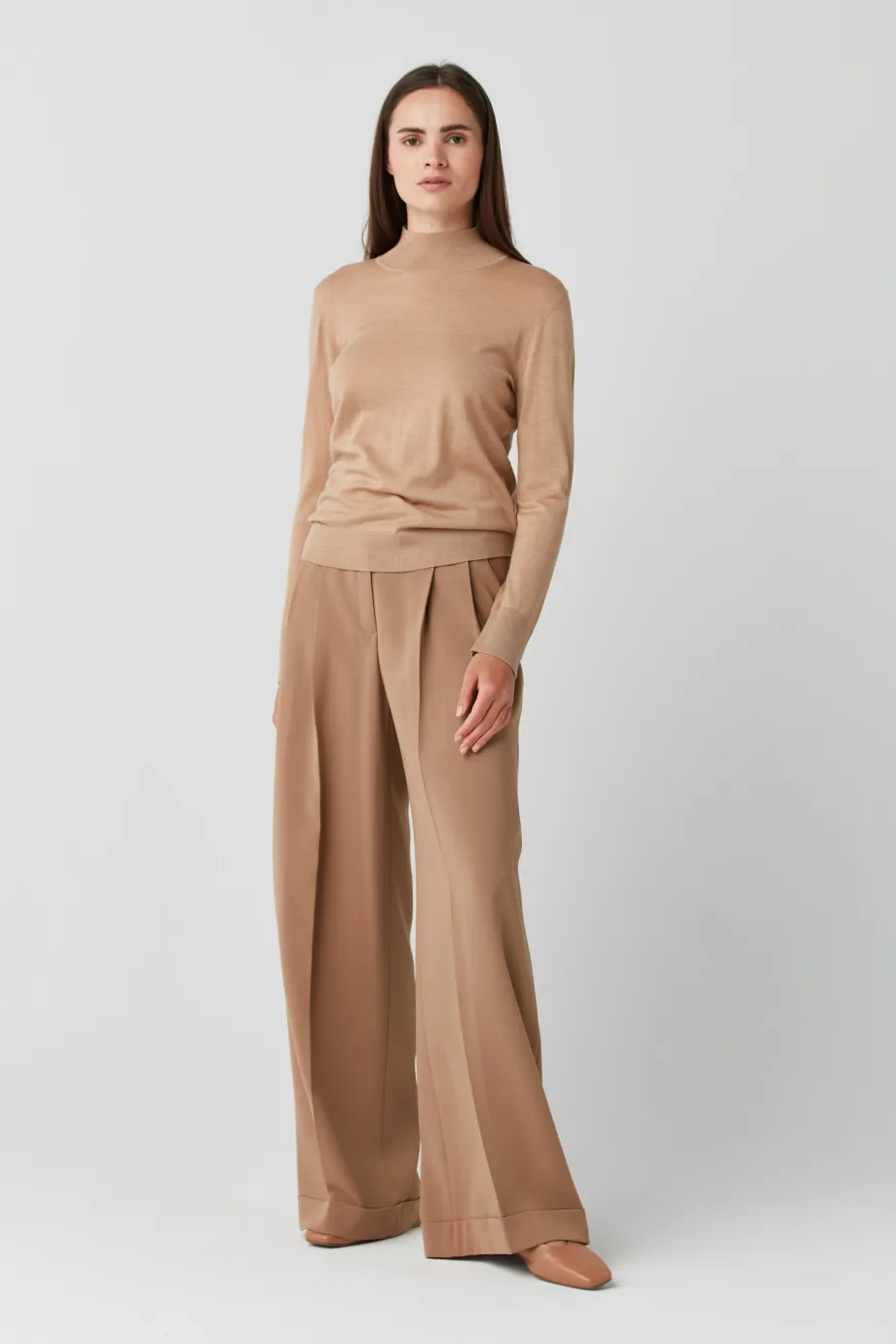 Bluza cu guler tip polo din lână merinos Julia Bluza cu guler tip polo din lână merinos Julia