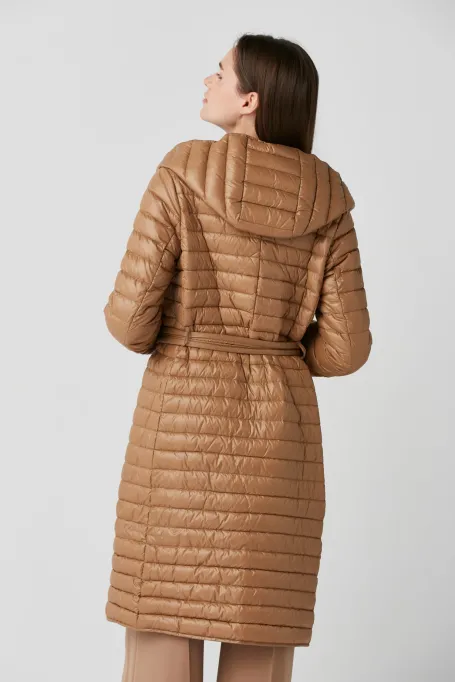 Jachetă de puf lejeră Mila cu glugă