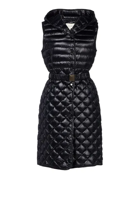 Dungă vestă neagră cu glugă Emma