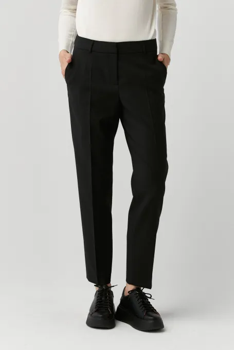 Cămașă neagră de lână Lotto pentru costum