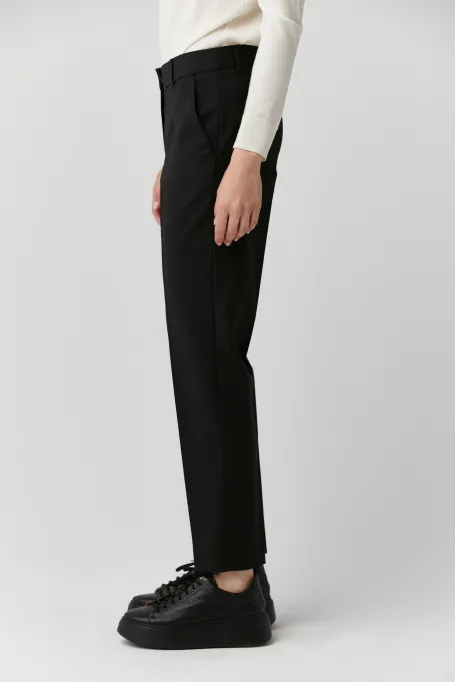 Cămașă neagră de lână Lotto pentru costum