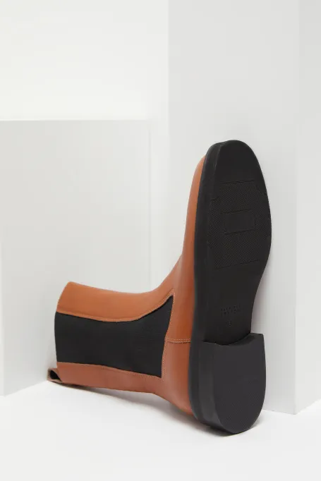 Pantofi de piele cu elastic