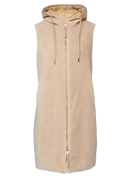 Dubleșor din lână cu blană de urs teddy