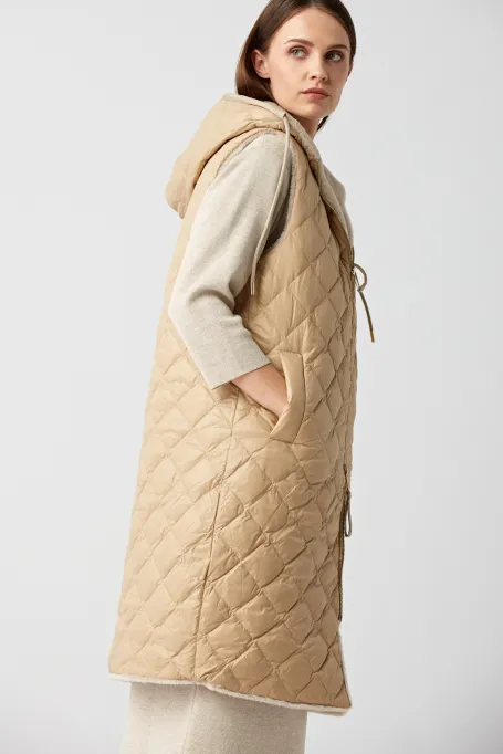 Dubleșor din lână cu blană de urs teddy