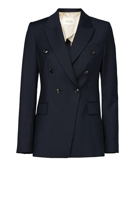 Sacou dublu rând albastru închis pentru costum Sophie