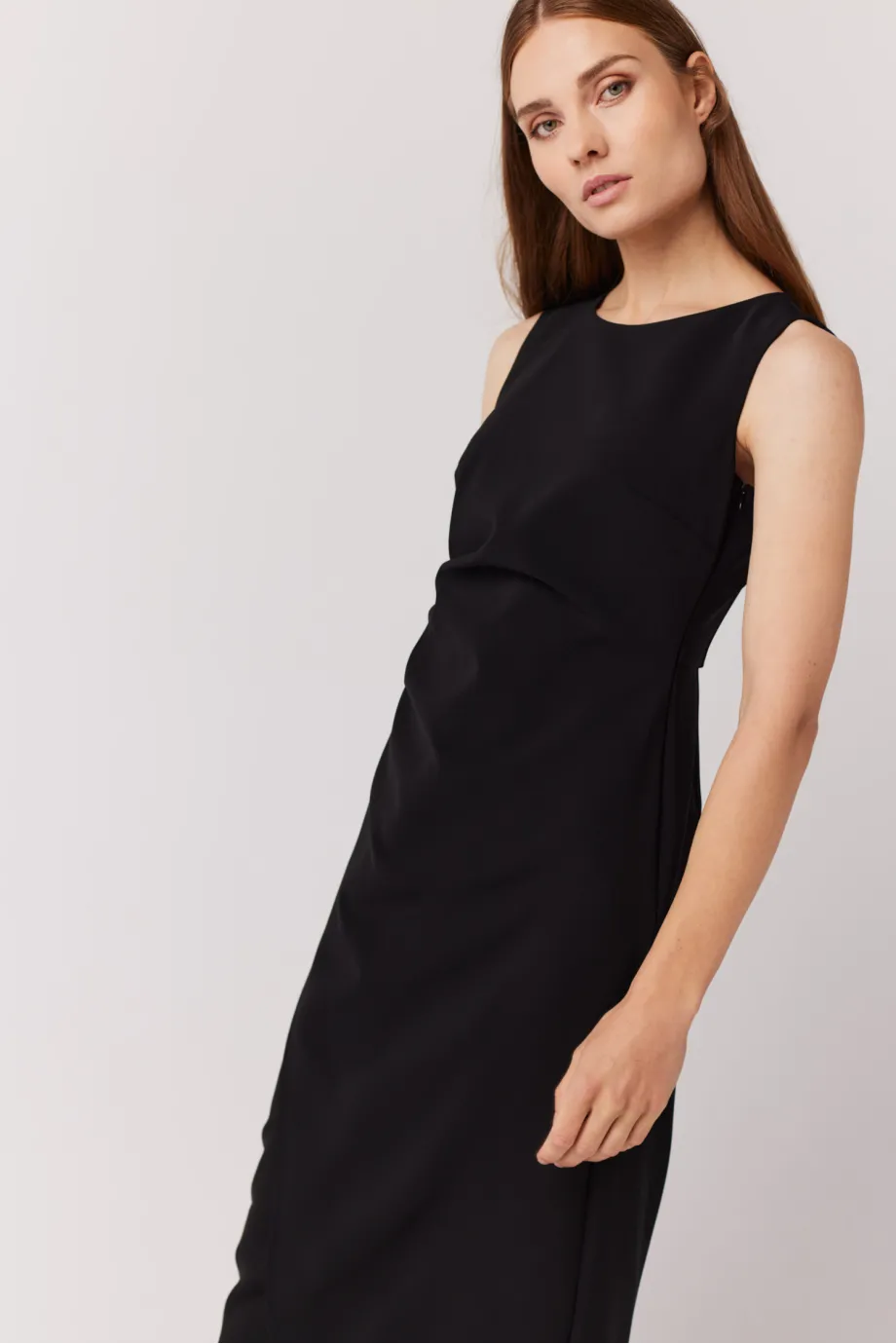 Rochie neagră maxi Rochie neagră maxi