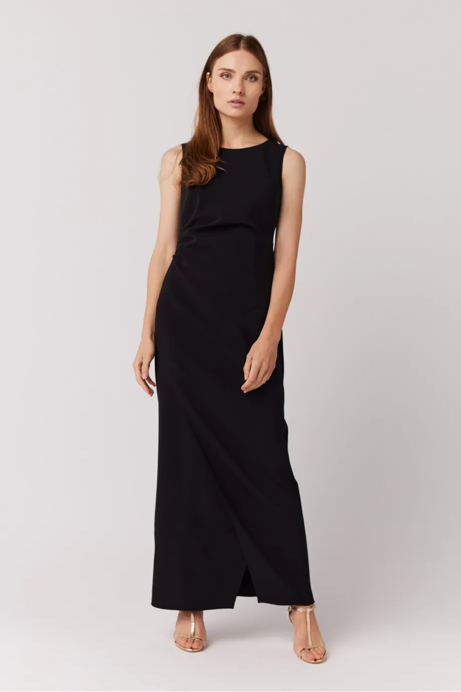 Rochie neagră maxi Rochie neagră maxi