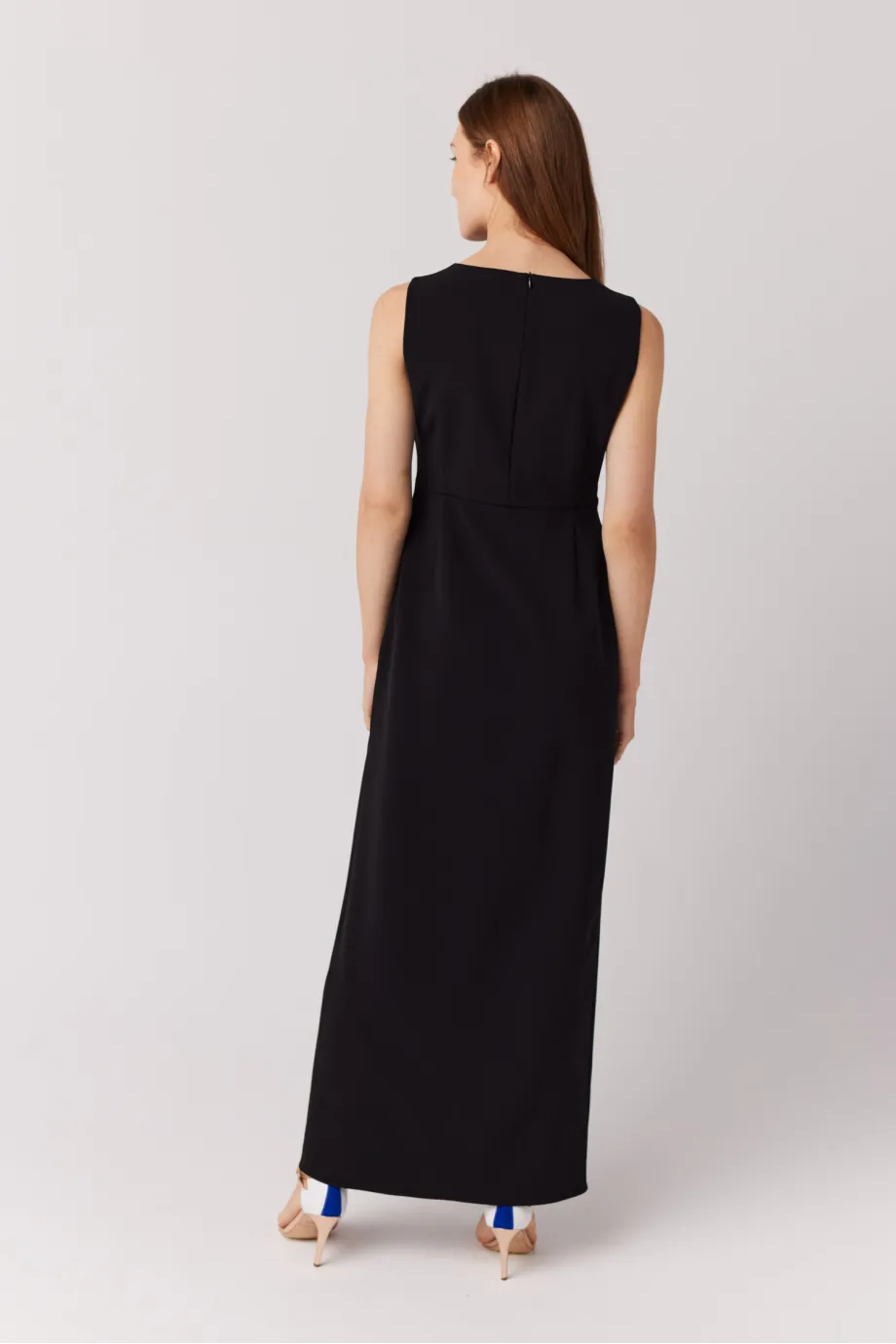 Rochie neagră maxi Rochie neagră maxi