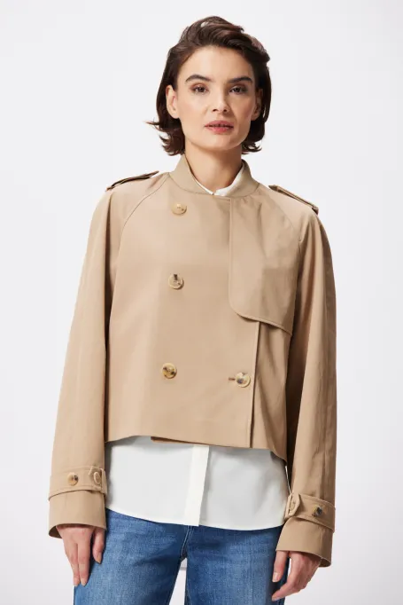 Krătă kurtka trencz