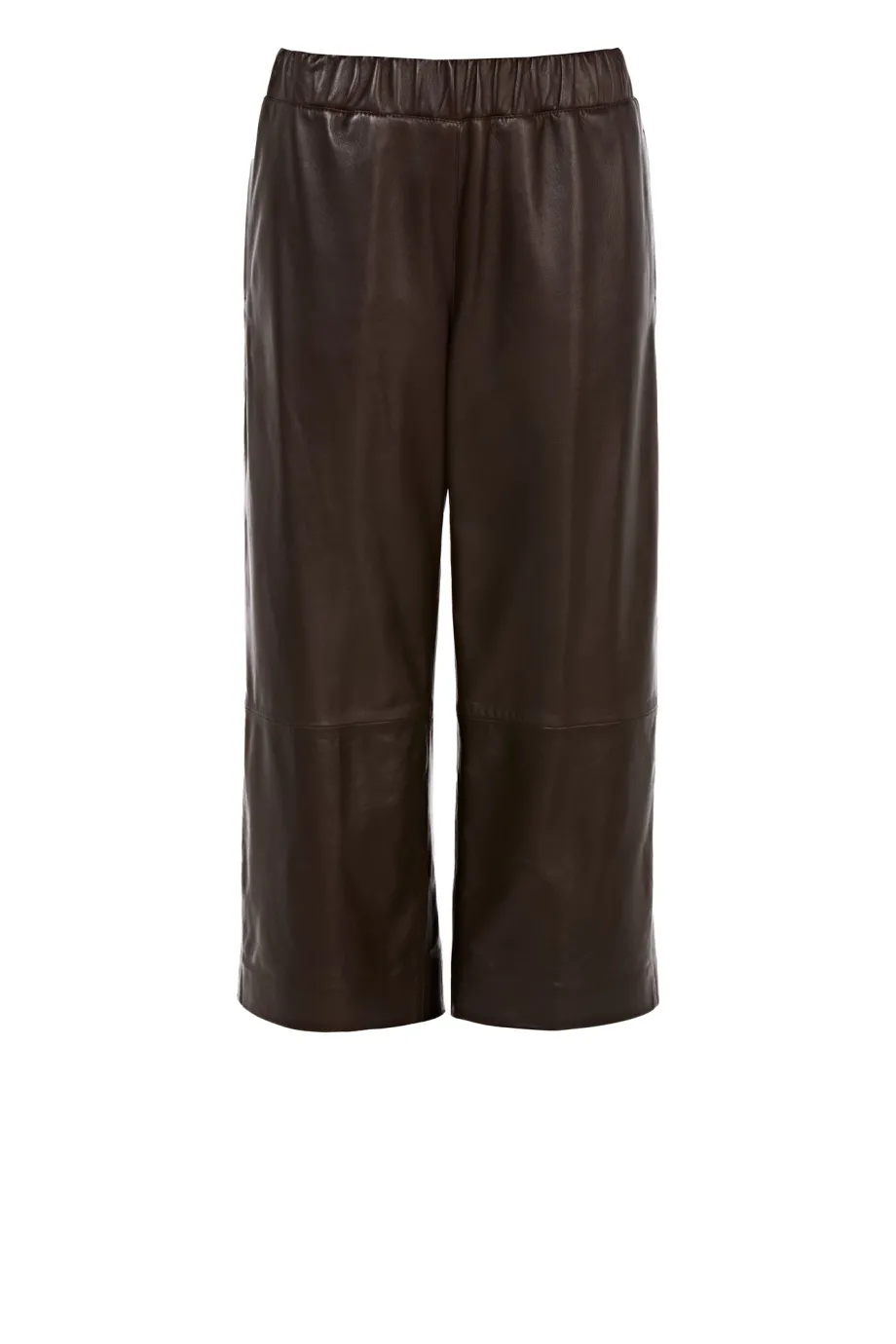 Pantaloni din piele cu picioare largi Pantaloni din piele cu picioare largi