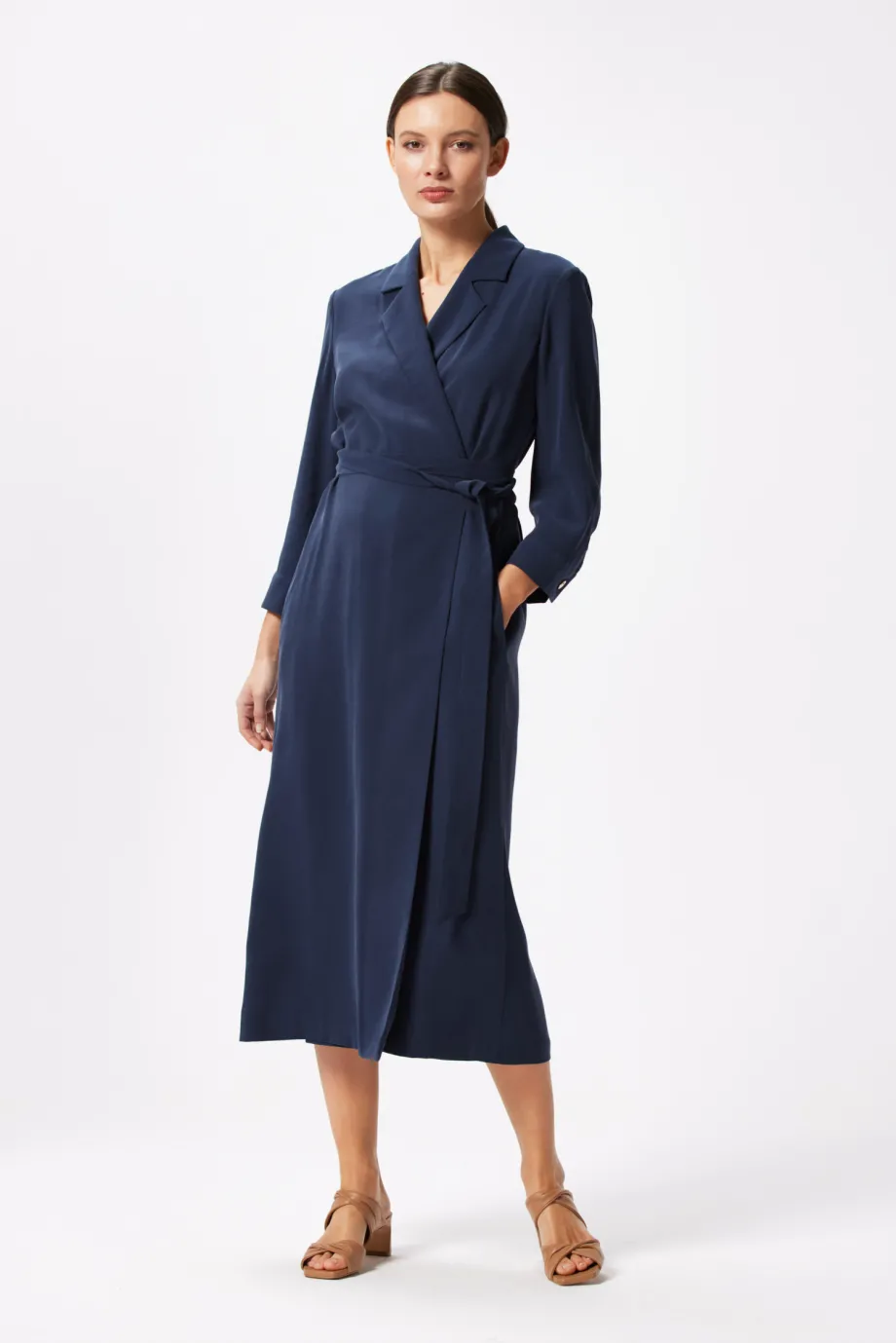 Rochie plina bleumarin Rochie plina bleumarin