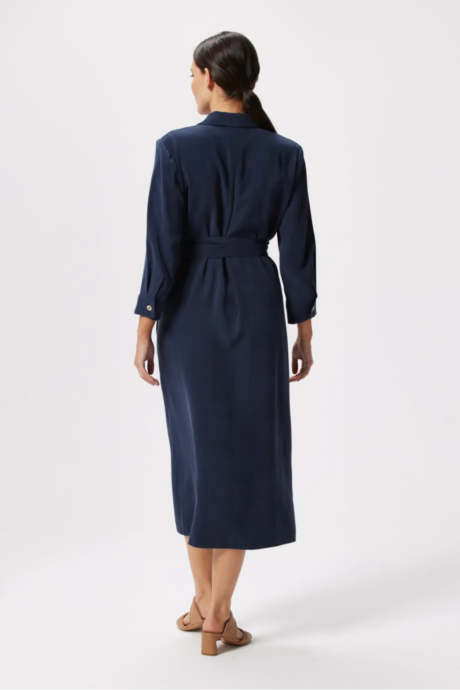 Rochie plina bleumarin Rochie plina bleumarin