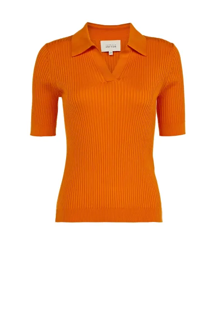Bluza polo portocalie