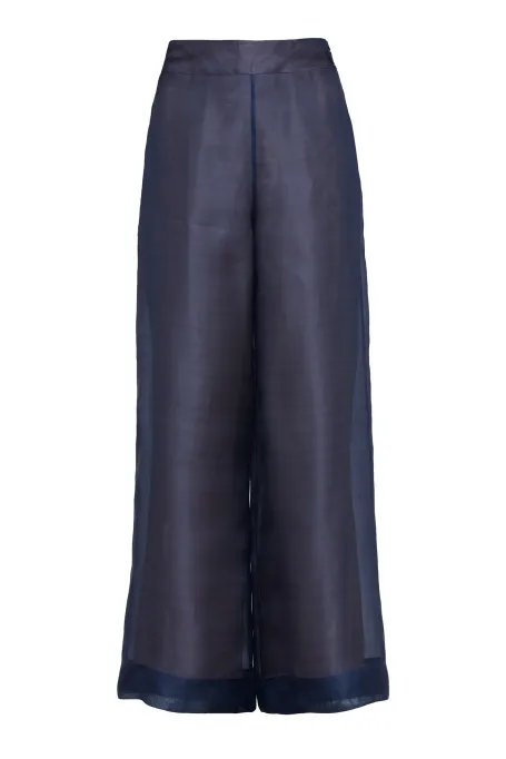 Pantaloni largi de costum