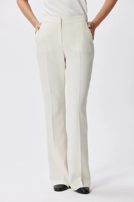 Pantaloni de costum albi