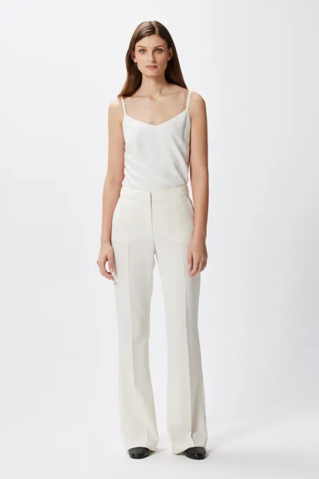 Pantaloni de costum albi