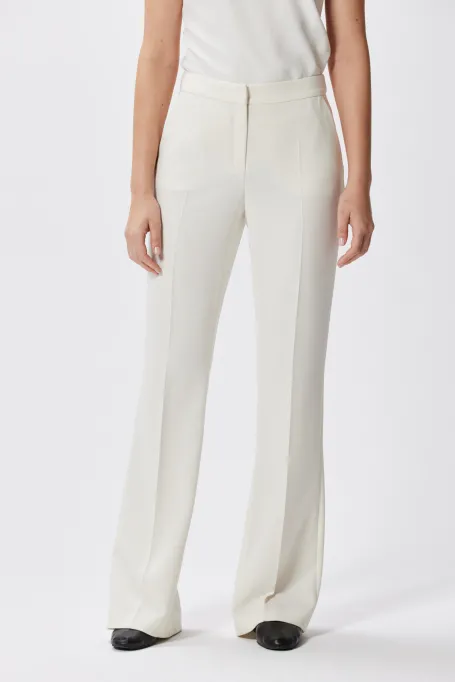 Pantaloni de costum albi