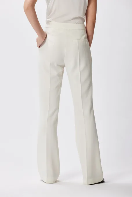 Pantaloni de costum albi