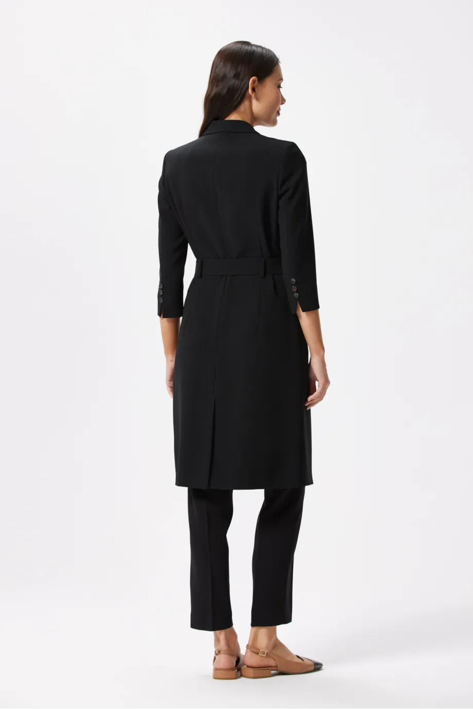 Rochie business Elise, neagră, la două piept Rochie business Elise, neagră, la două piept