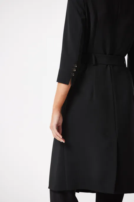 Rochie business Elise, neagră, la două piept Rochie business Elise, neagră, la două piept