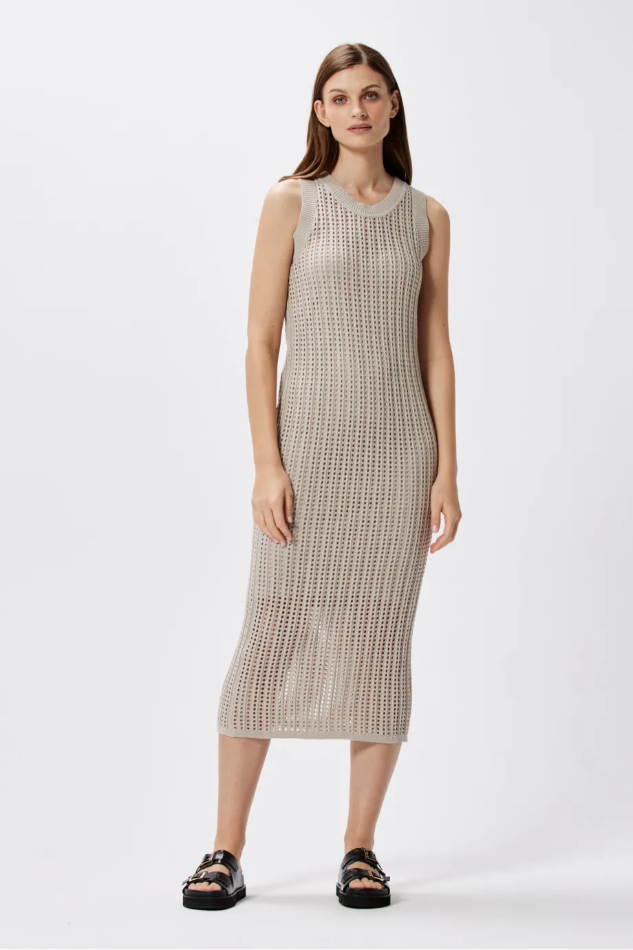 Rochie midi ajurata Rochie midi ajurata