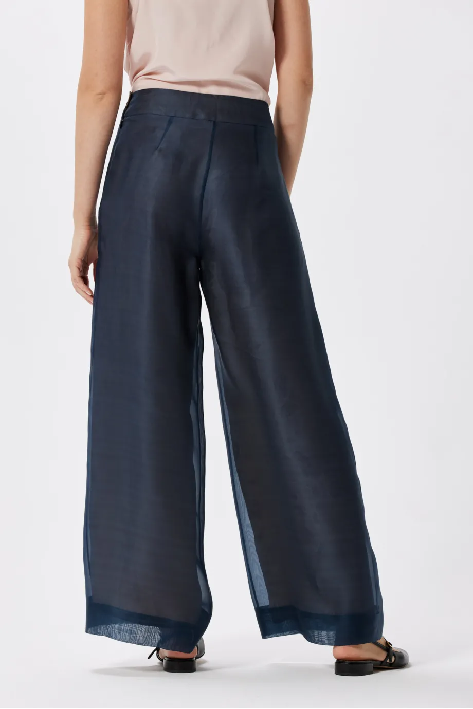 Pantaloni largi de costum Pantaloni largi de costum