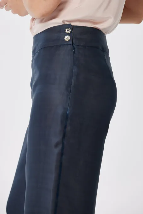 Pantaloni largi de costum Pantaloni largi de costum