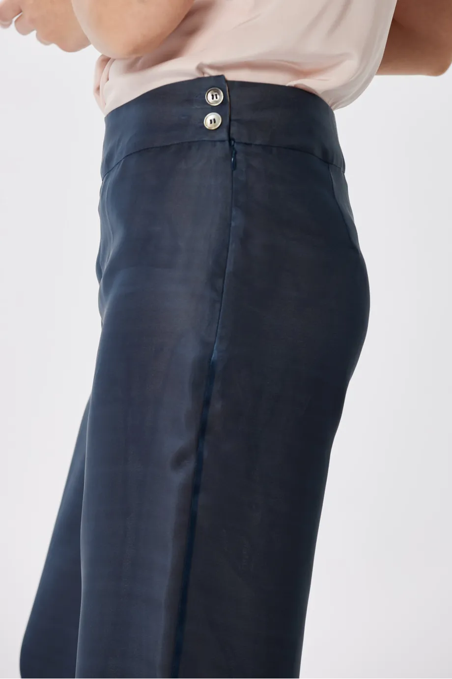 Pantaloni largi de costum Pantaloni largi de costum