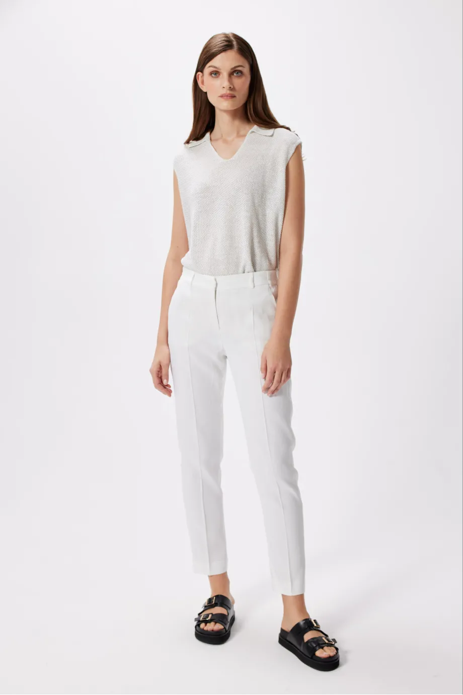 Bluza din in cu fir argintiu Bluza din in cu fir argintiu