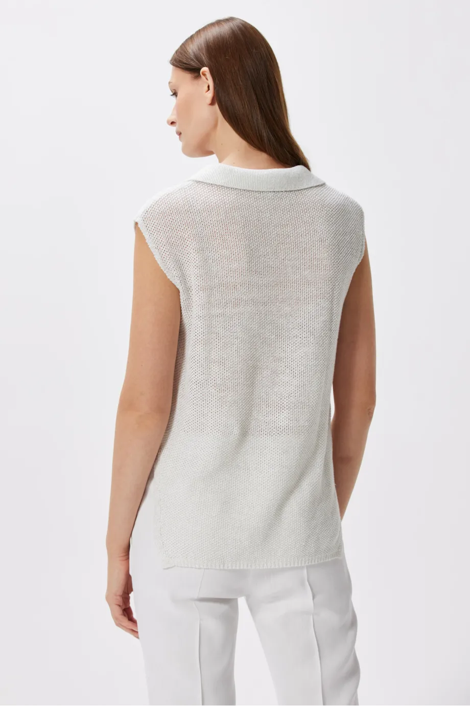 Bluza din in cu fir argintiu Bluza din in cu fir argintiu