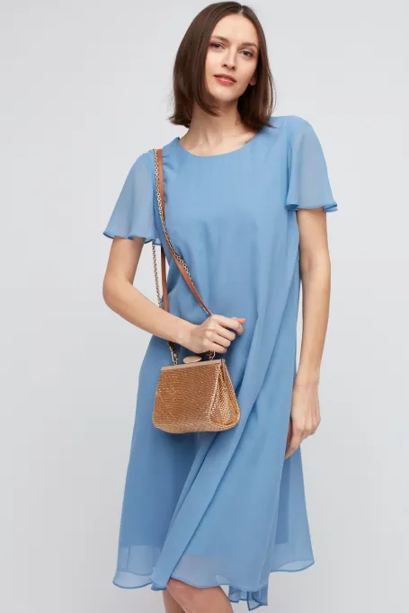 Mini geantă de culoare aurie