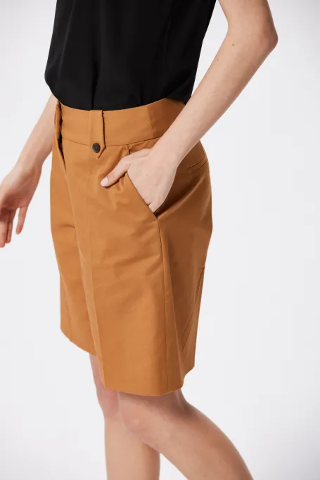 Pantaloni scurți de costum din bumbac