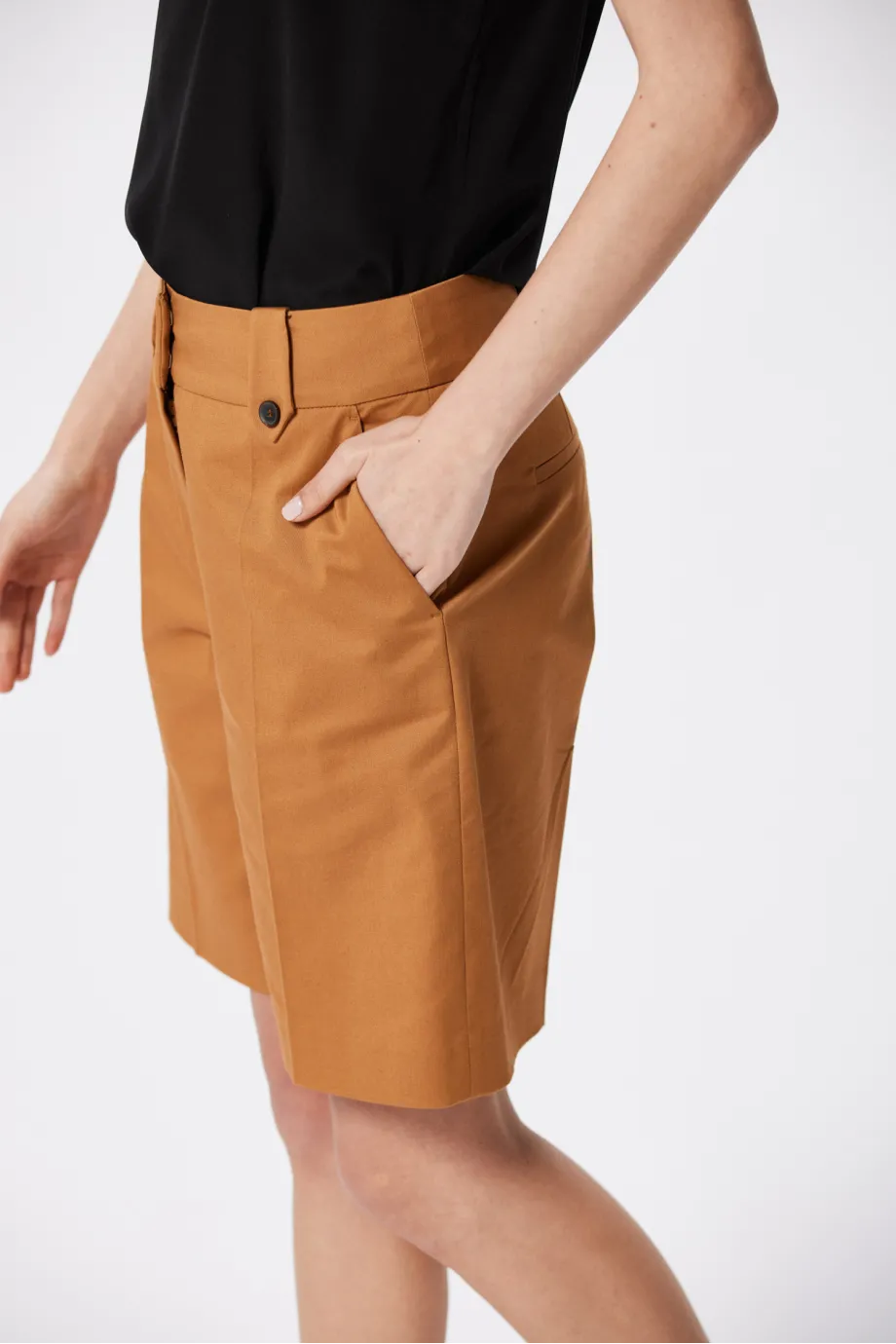 Pantaloni scurți de costum din bumbac Pantaloni scurți de costum din bumbac