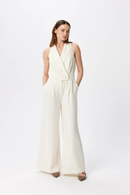 Salopetă cu decolteu halter