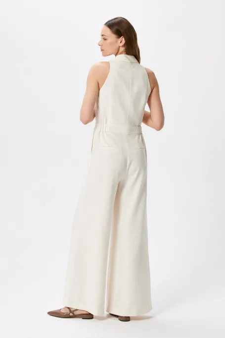 Salopetă cu decolteu halter